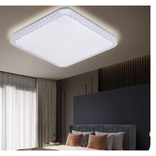 Lustre Plafon Quadrado Led Sobrepor