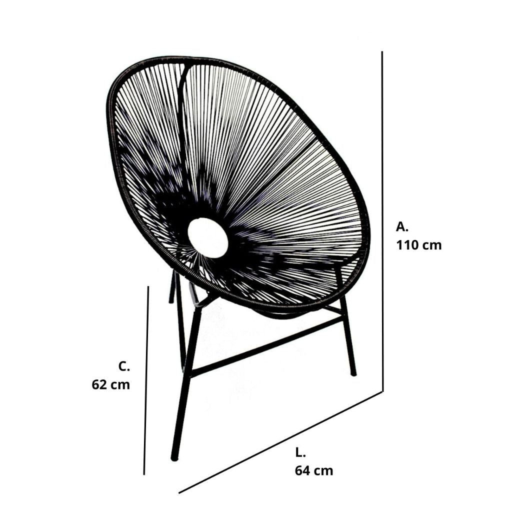 Poltrona de fibra Acapulco
