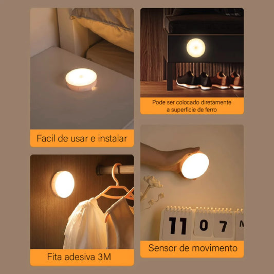 Kit Luminária Led com Sensor de Presença